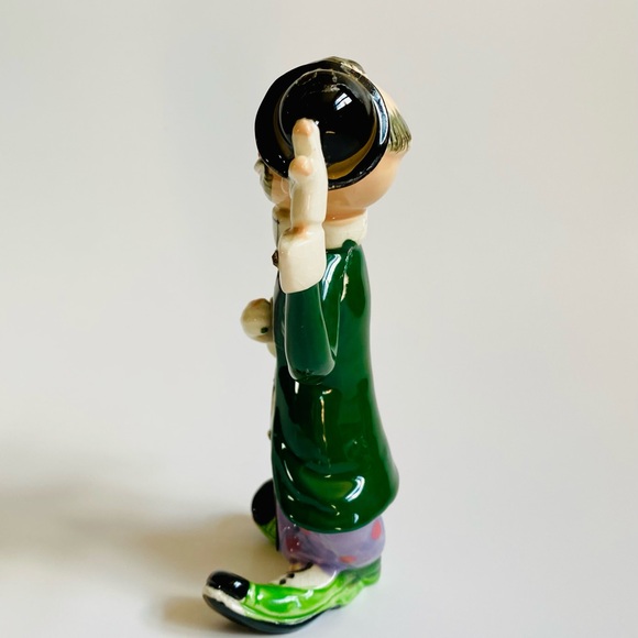 Vintage 1960’s Clown Hobo with Rhinestones Tie Tipping Hat Figurine Japan - Picture 2 of 9